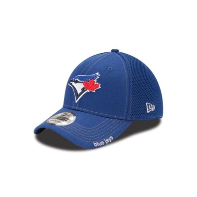 Blue Toronto Blue Jays Hat - New Era MLB Neo 39THIRTY Stretch Fit Caps USA7285649